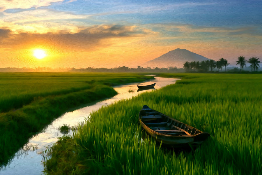 Mekong Delta Rice Fields &mdash; Mekong Delta canvas