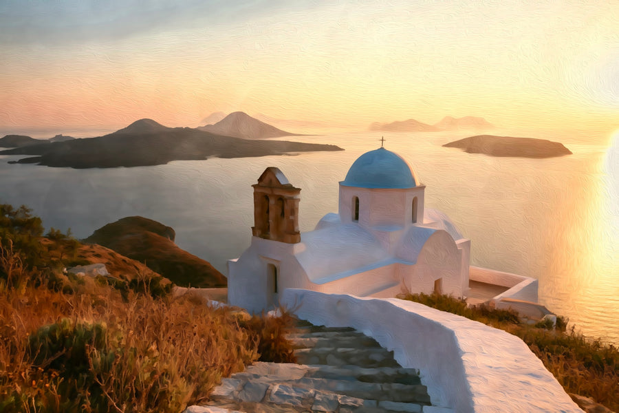 Panagia Thalassitra Church Milos &mdash; Milos canvas