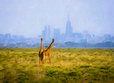 Nairobi watercolor canvas