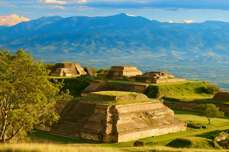 Monte Alban Zapotec Ruins, Oaxaca canvas
