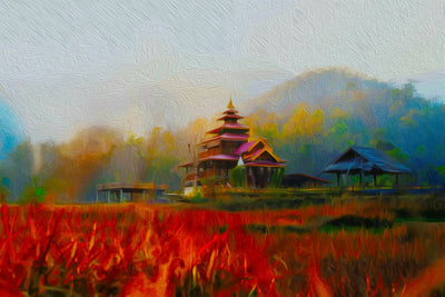 Pai watercolor canvas