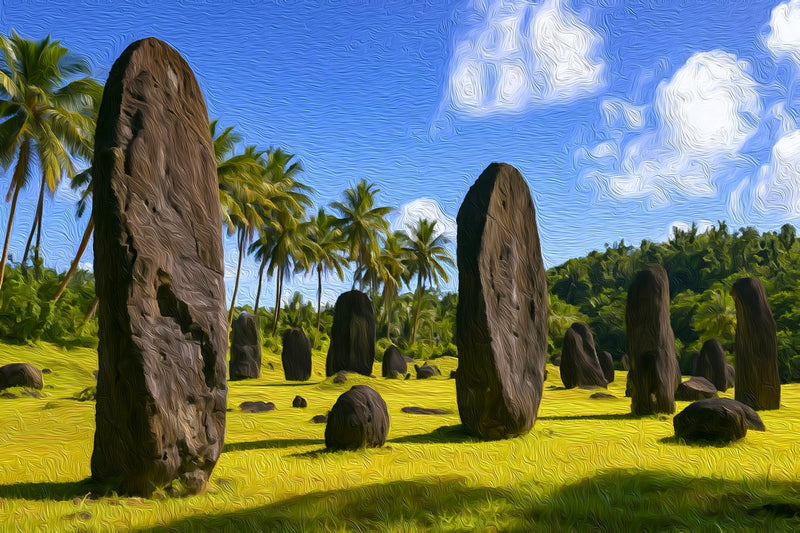 Badrulchau Stone Monoliths, Palau canvas