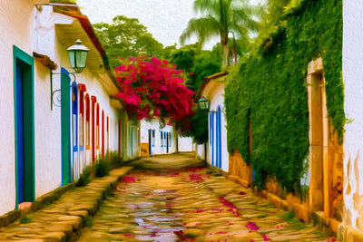 Paraty watercolor canvas