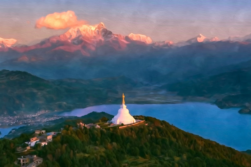 World Peace Pagoda Pokhara, Pokhara canvas