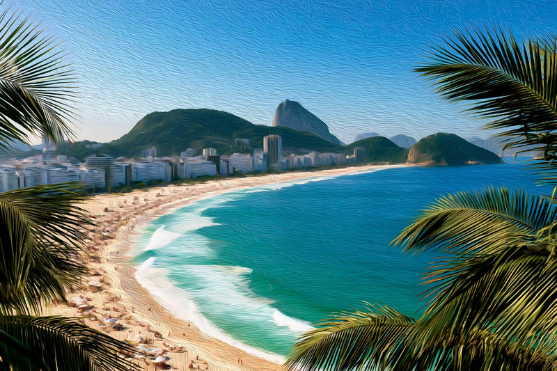 Copacabana Beach Sugarloaf View, Rio De Janeiro canvas