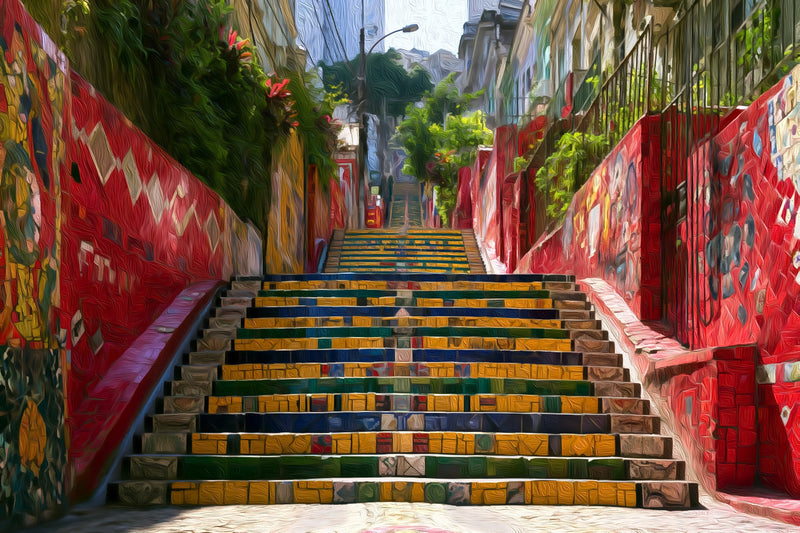 Selaron Steps Santa Teresa, Rio De Janeiro canvas