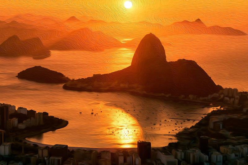 Sugarloaf Mountain Guanabara Bay, Rio De Janeiro canvas