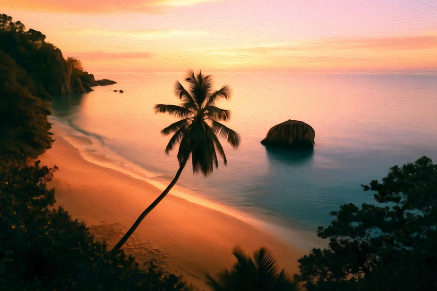 Anse Source Argent Beach &mdash; Seychelles canvas