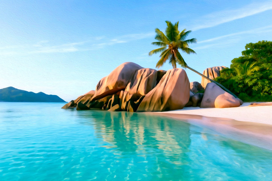 Anse Source Argent Beach &mdash; Seychelles canvas