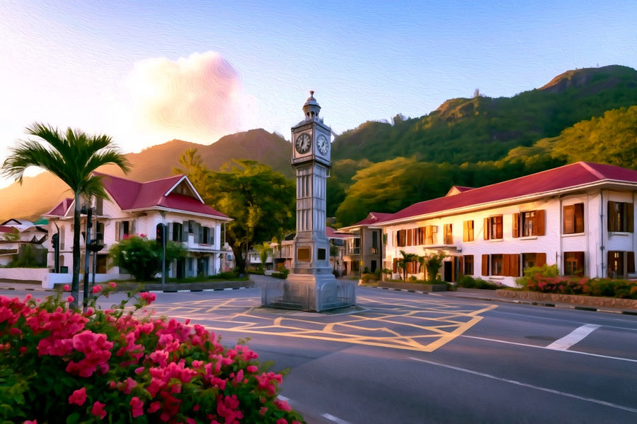 Victoria Clock Tower Seychelles &mdash; Seychelles canvas