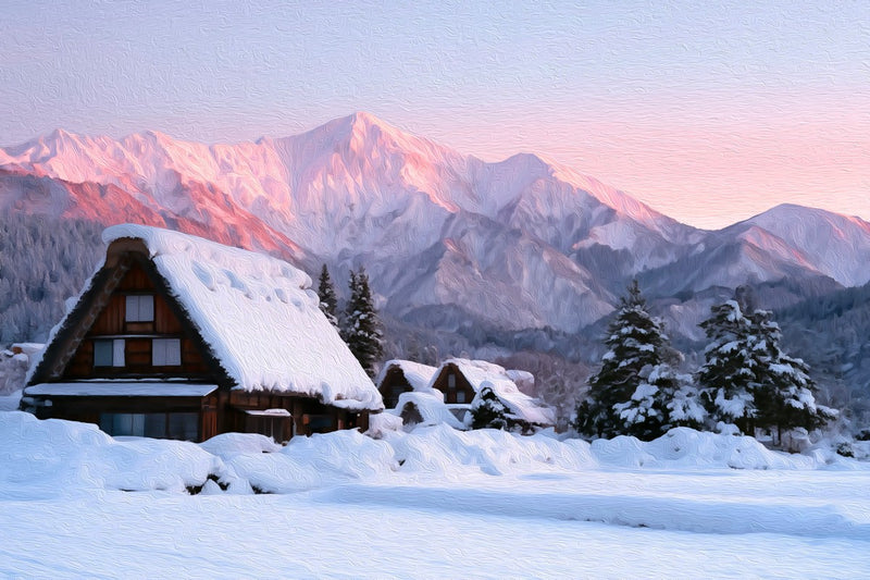 Shirakawa-go Gassho Farmhouses, Shirakawa-go canvas