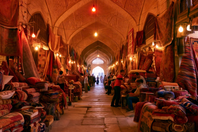 Vakil Bazaar Covered Hall, Shiraz watercolor canvas