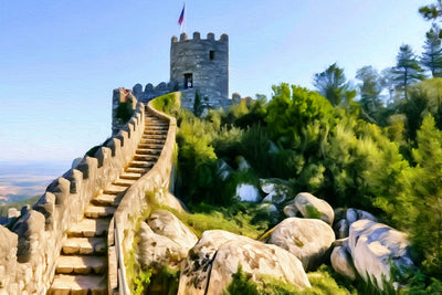 Sintra watercolor canvas