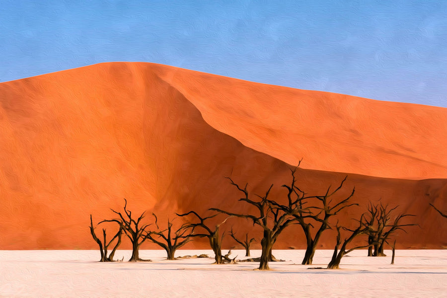 Deadvlei Dead Camelthorn Trees &mdash; Sossusvlei canvas
