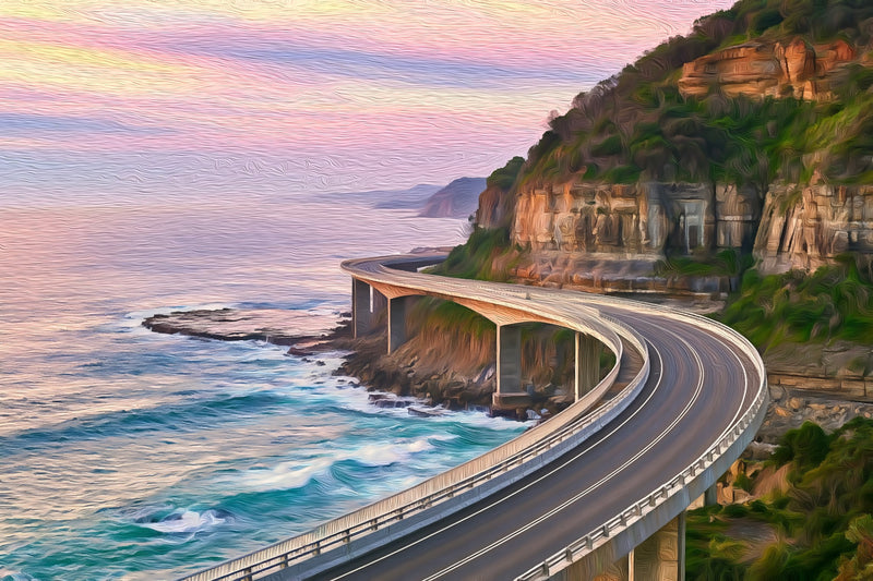 Sea Cliff Bridge Coastline, Sydney canvas