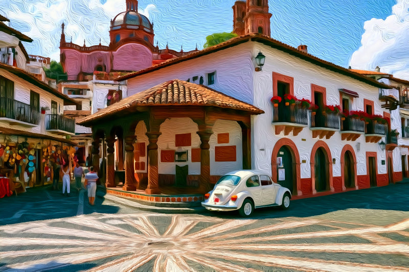 Taxco Plaza Mayor Gazebo, Taxco canvas