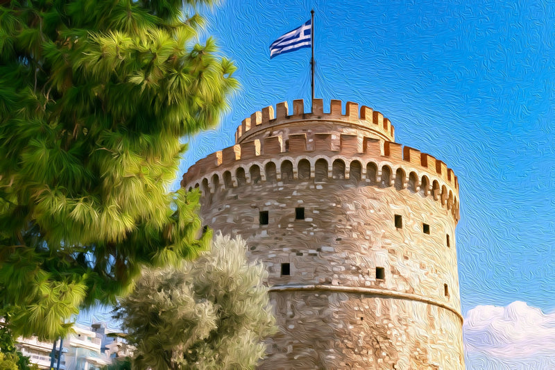 White Tower Thessaloniki, Thessaloniki canvas