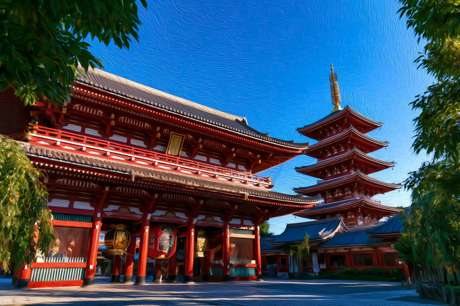Senso-ji Temple Pagoda &mdash; Tokyo canvas