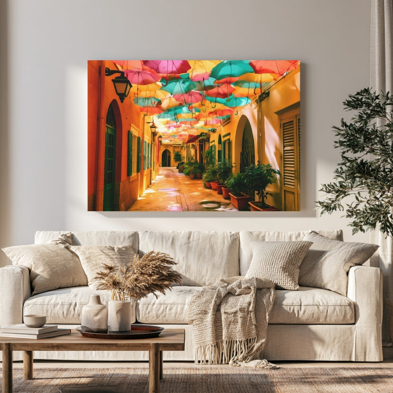Beirut Umbrella Street Alley — Beirut, Lebanon, view 1