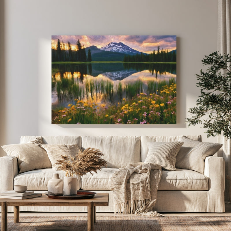 Sparks Lake Mountain Reflection — Bend, Oregon, view 1