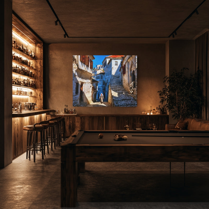 Berat, Albania | Berat Old Town Cobblestone Alley | Original Series Gallery Canvas