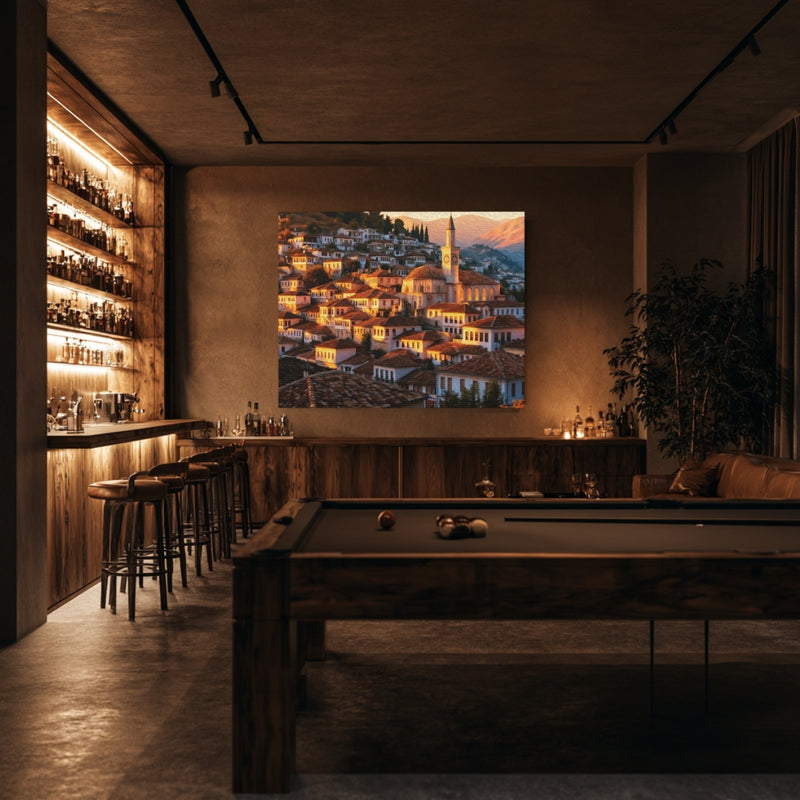 Berat, Albania | Berat Old Town Clock Tower | Original Series Gallery Canvas