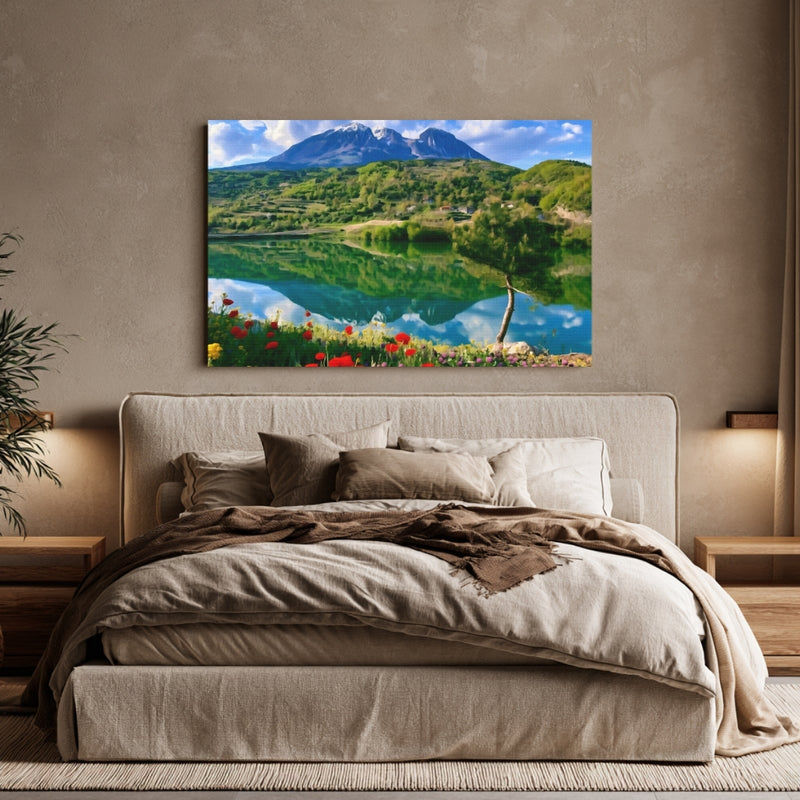 Berat Lake Mountain Panorama — Berat, Albania, view 6