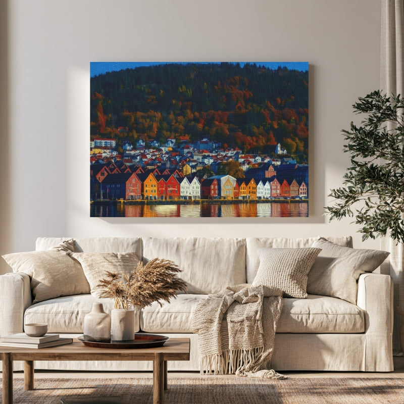 Bryggen Harbour Waterfront — Bergen, Norway, view 1