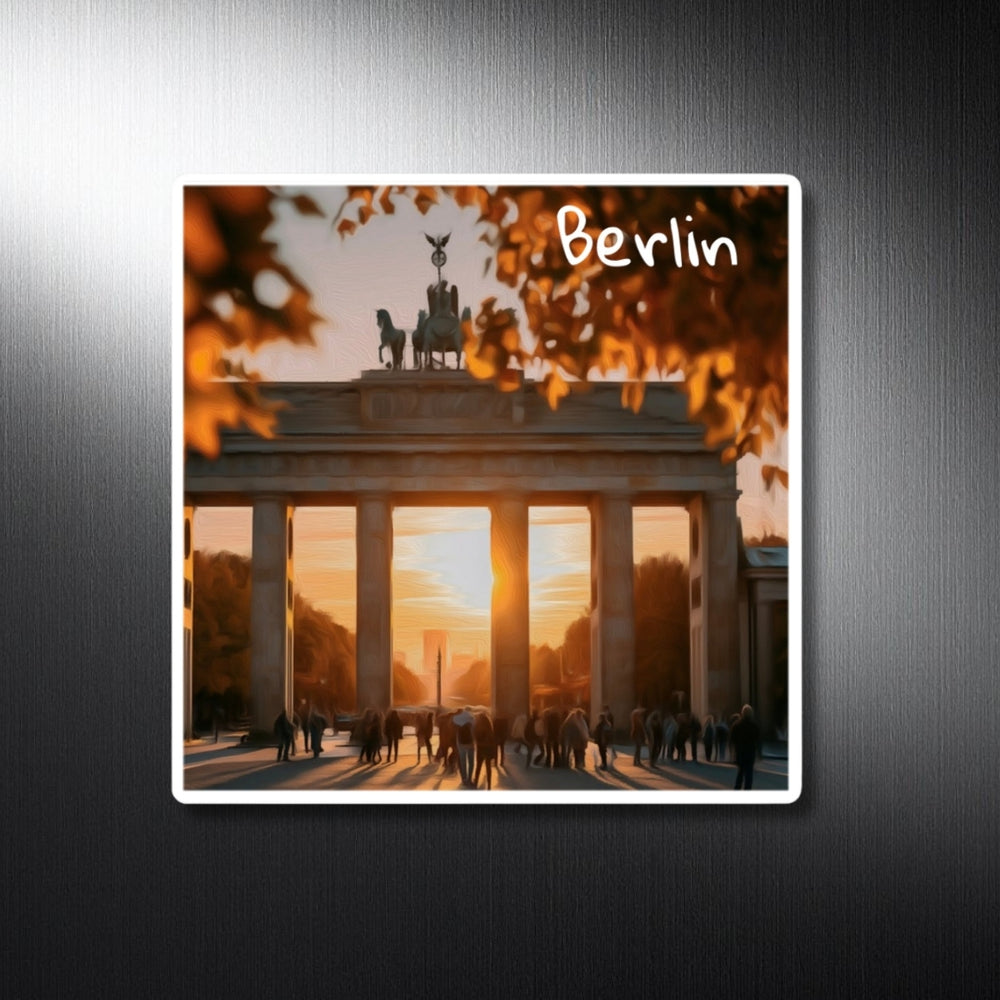 Berlin, Germany | Brandenburg Gate Golden Sunset | Original Series Decorative Magnet