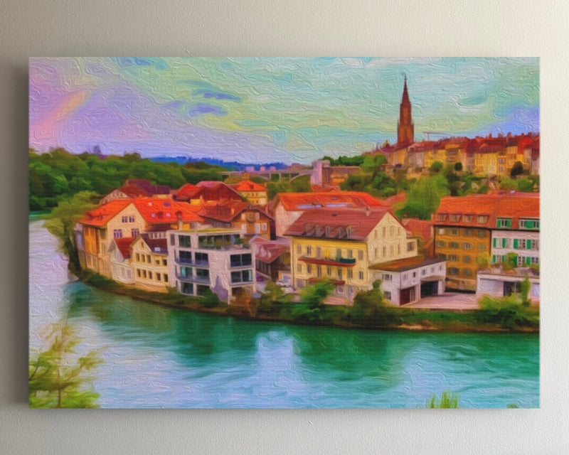 Aare River Old Town — Bern, Switzerland