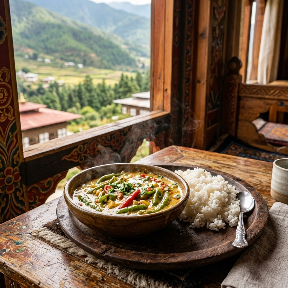 Local cuisine study in Bhutan Paro Valley