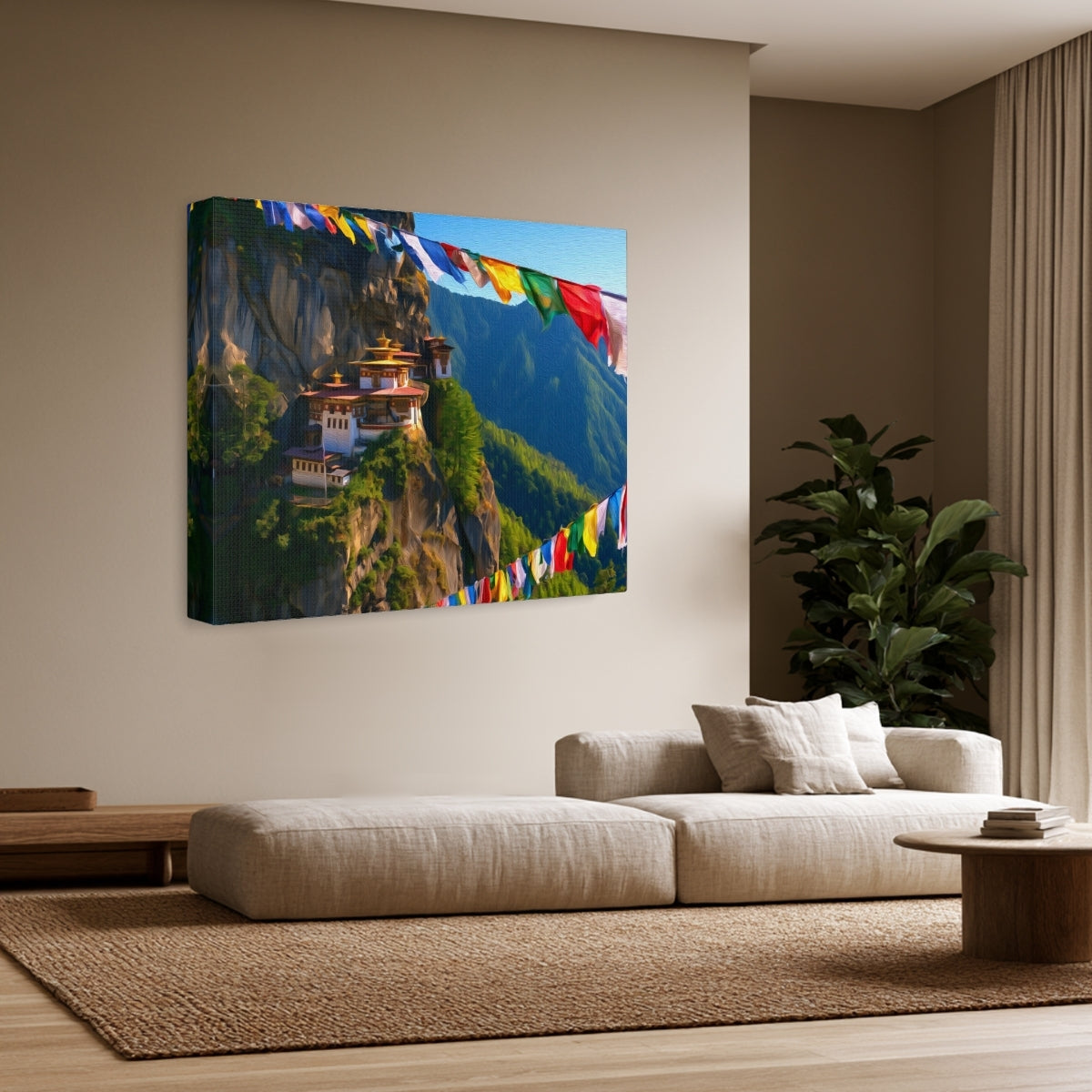 Tigers Nest Cliff Monastery — Bhutan Paro Valley, view 2