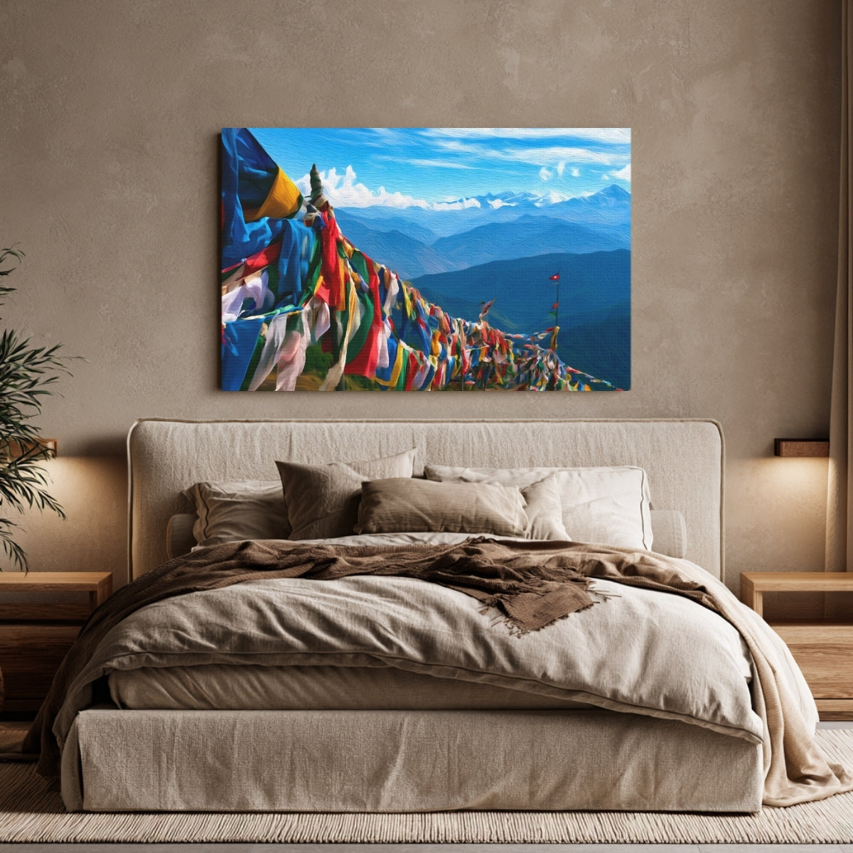 Bhutan Prayer Flags Ridge — Bhutan Paro Valley, view 4