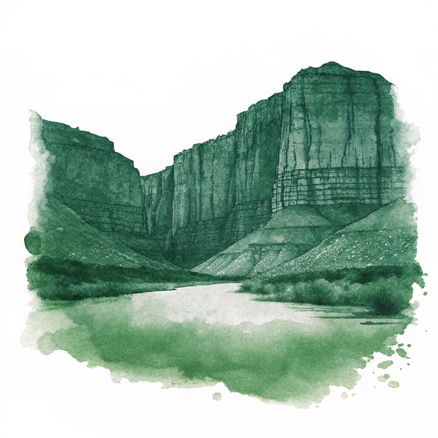 Big Bend National Park watercolor