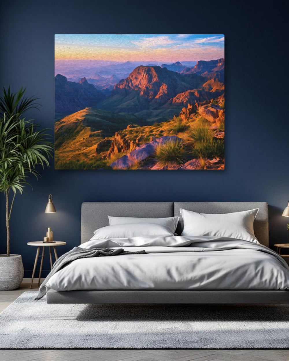Big Bend National Park, Texas | Chisos Mountains Sunset View | Original Series Gallery Canvas detail