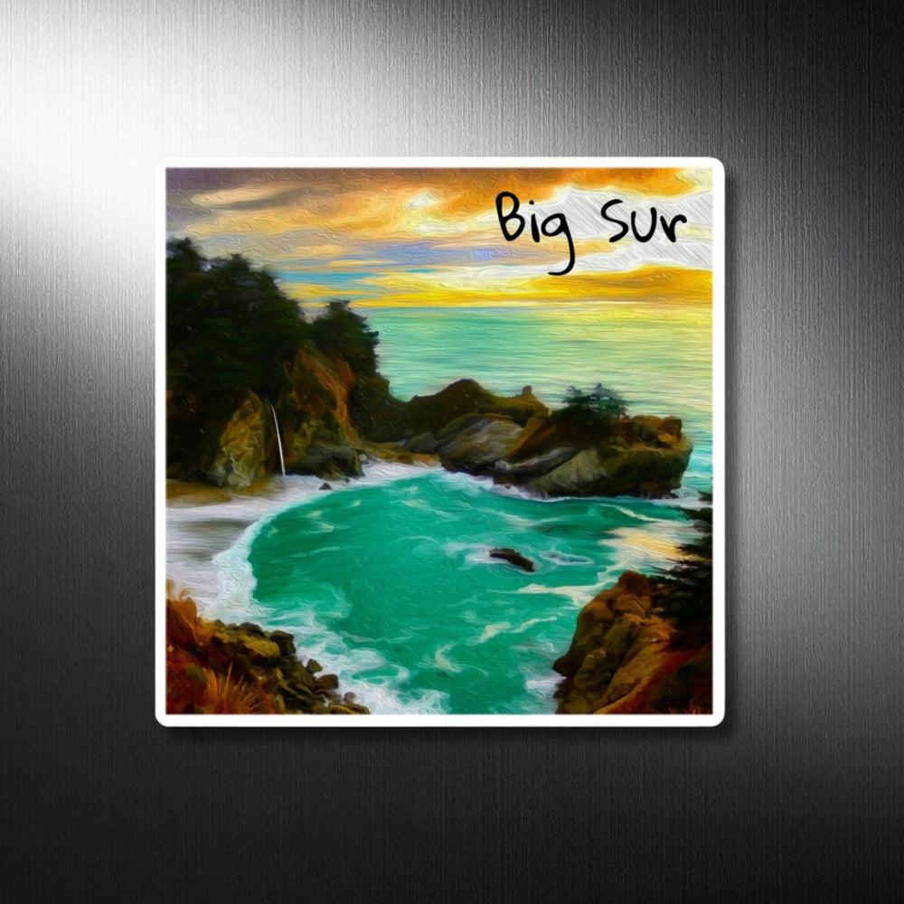 Big Sur, California | McWay Falls Coastal Cove | Original Series Decorative Magnet