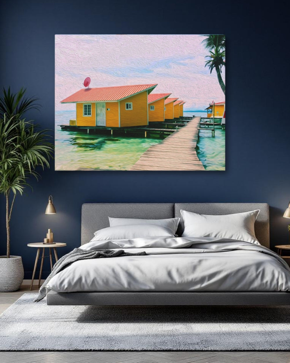 Bocas del Toro, Panama | Overwater Bungalows Tropical Paradise | Original Series Gallery Canvas detail