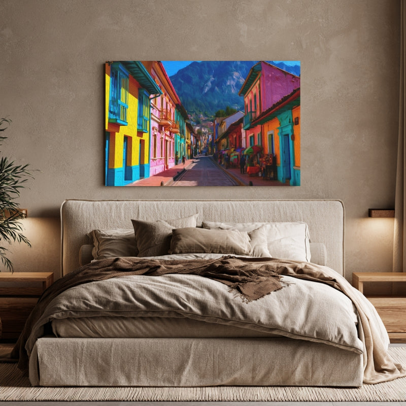 La Candelaria Cobblestone Street — Bogotá, Colombia, view 6
