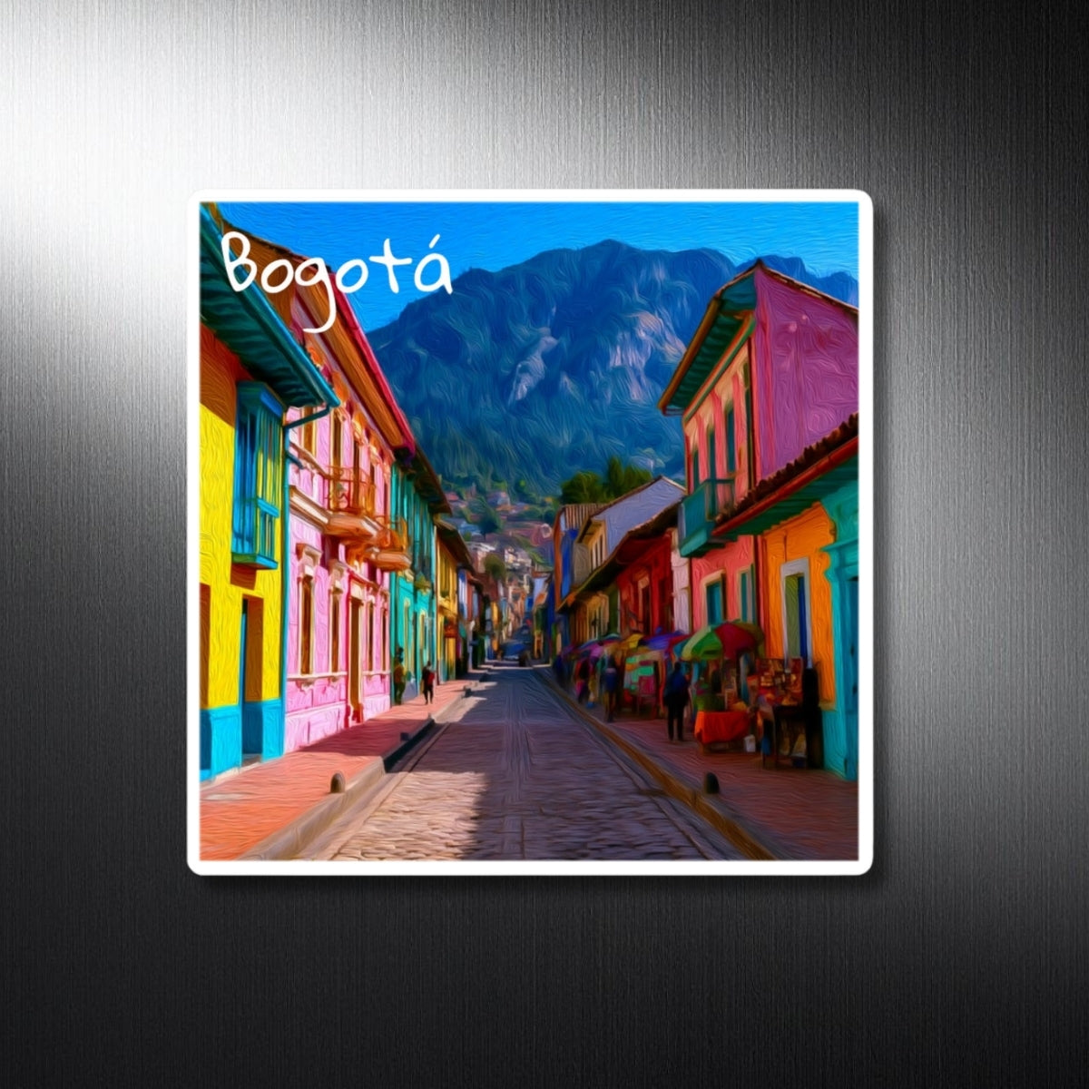 Colorful Colonial Street Scene — Bogotá, Colombia, study 1