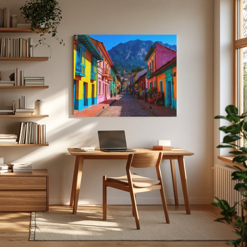 La Candelaria Cobblestone Street — Bogotá, Colombia, view 4