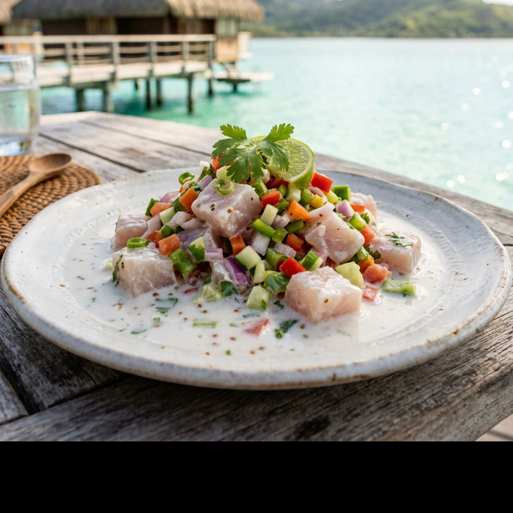 Local cuisine study in Bora Bora, French Polynesia