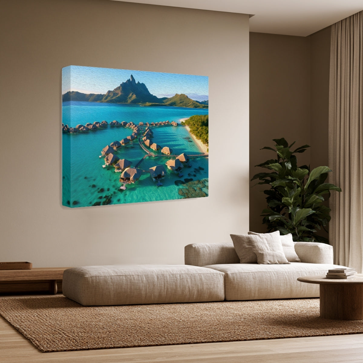 Bora Bora Overwater Bungalows Lagoon — Bora Bora, French Polynesia, view 2