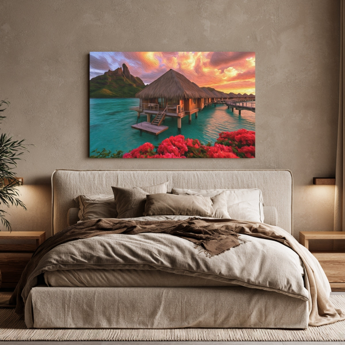 Bora Bora Overwater Bungalows Sunset — Bora Bora, French Polynesia, view 4