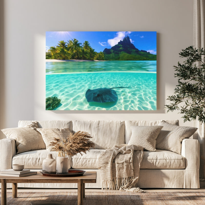 Bora Bora Lagoon Stingray in a room — Bora Bora, French Polynesia