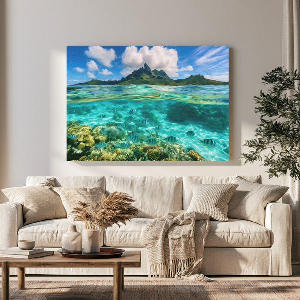 Bora Bora Coral Reef Lagoon