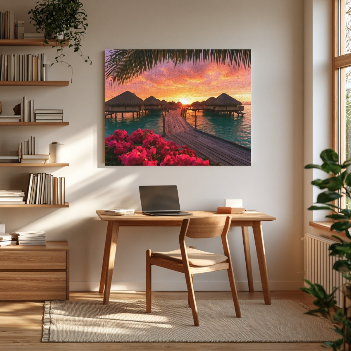 Bora Bora Overwater Bungalows Sunset — Bora Bora, French Polynesia, view 3