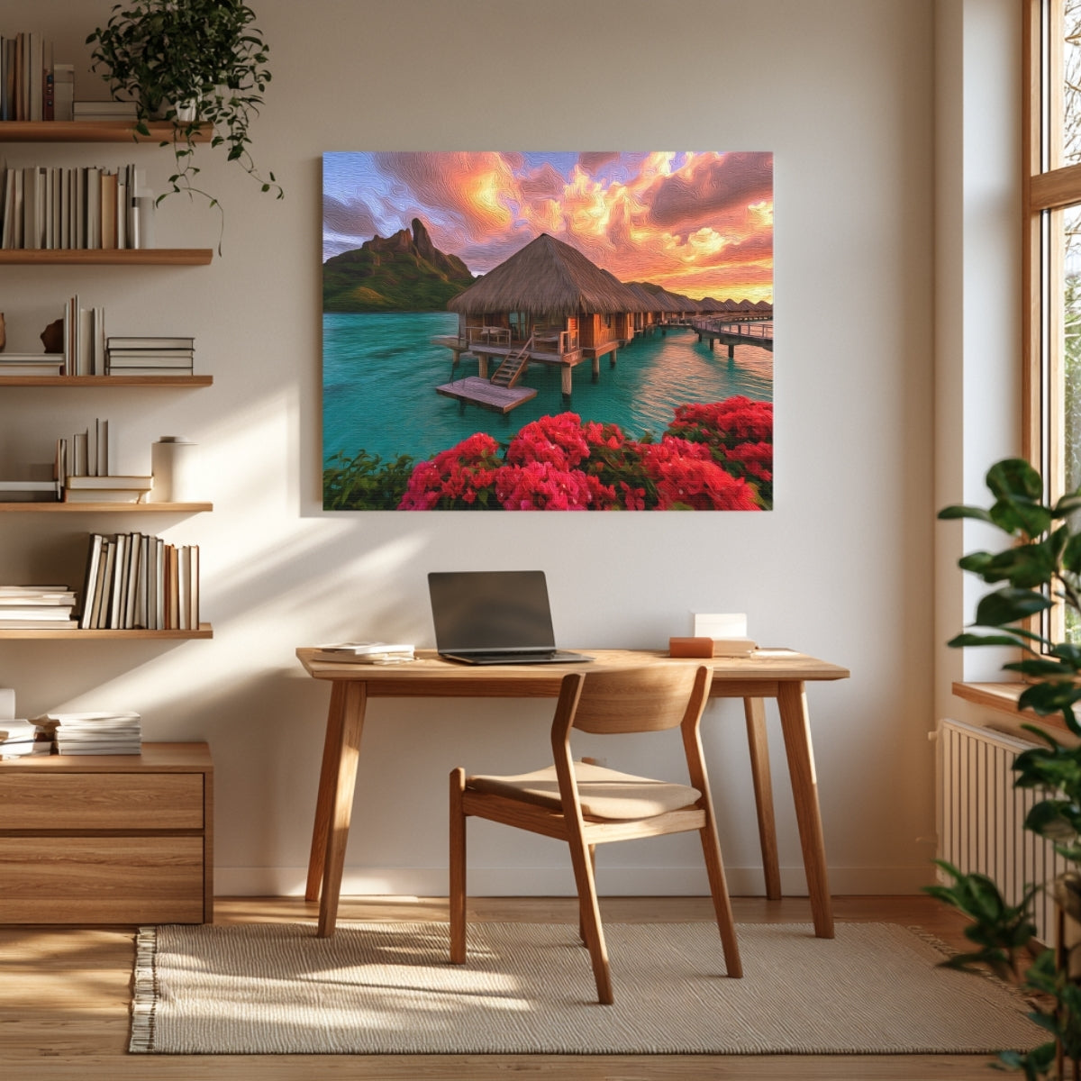 Bora Bora Overwater Bungalows Sunset — Bora Bora, French Polynesia, view 3