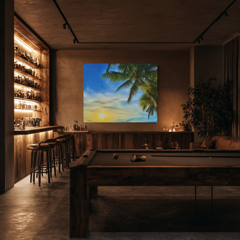 Tropical Sunset Palm Beach — Boracay, Philippines, view 7