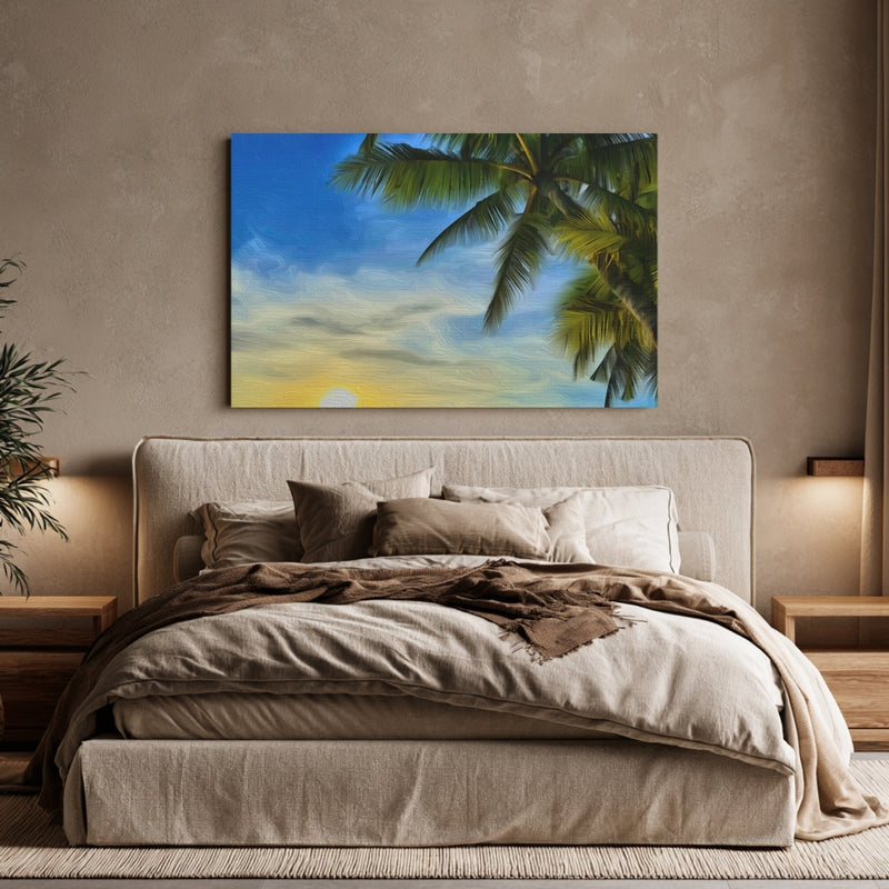 Tropical Sunset Palm Beach — Boracay, Philippines, view 6