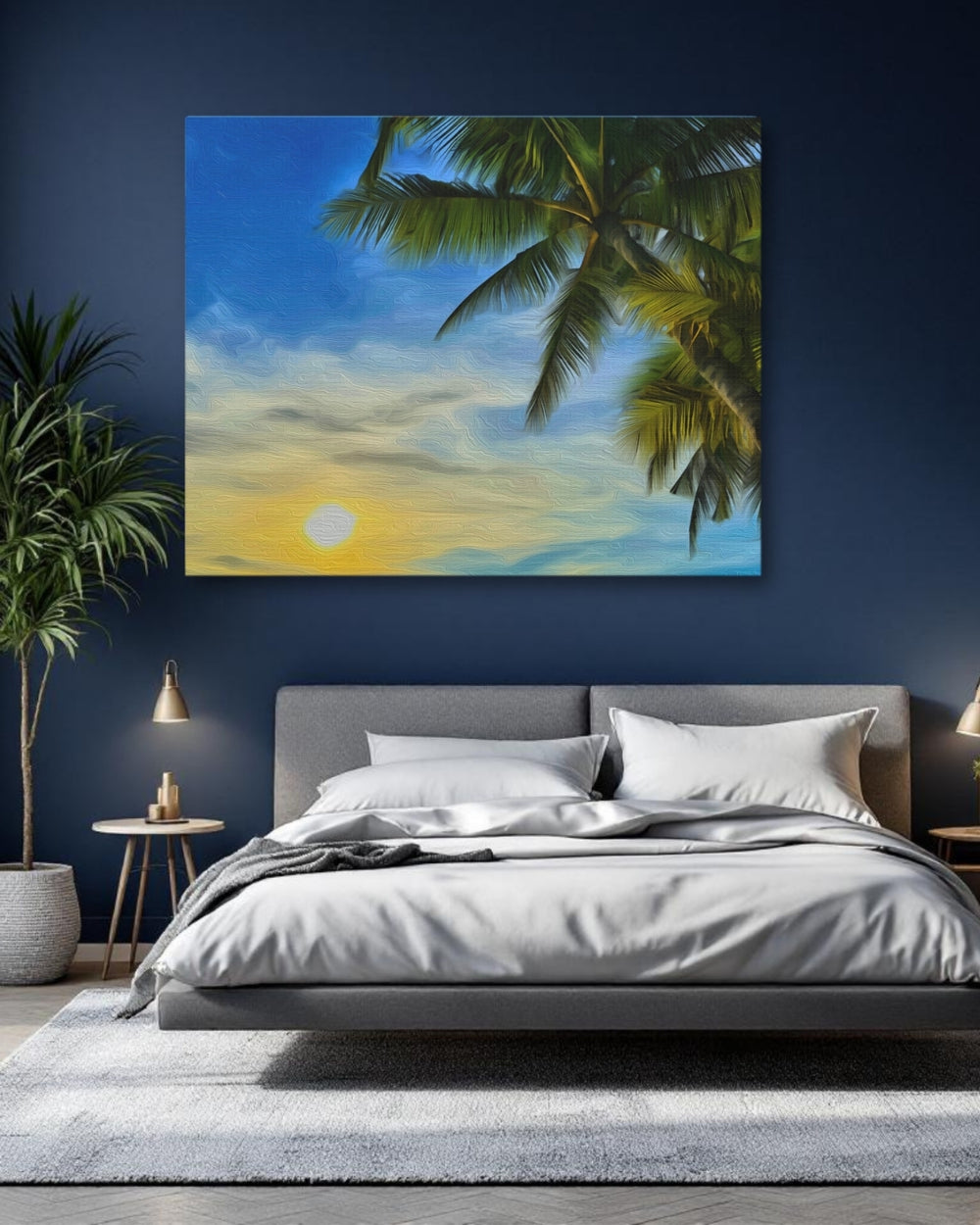 Boracay, Philippines | Tropical Sunset Palm Beach | Original Series Gallery Canvas detail